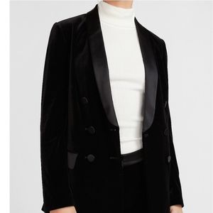 NWT Express Velvet Double Breasted Blazer